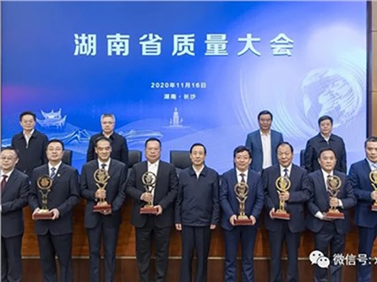 熱烈慶祝【湘潭恒欣】榮獲第六屆湖南省省長質量獎